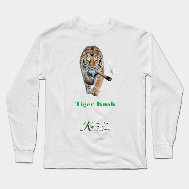 Tiger Kush Long Sleeve T-Shirt by Kannabis Kulture Kollectibles